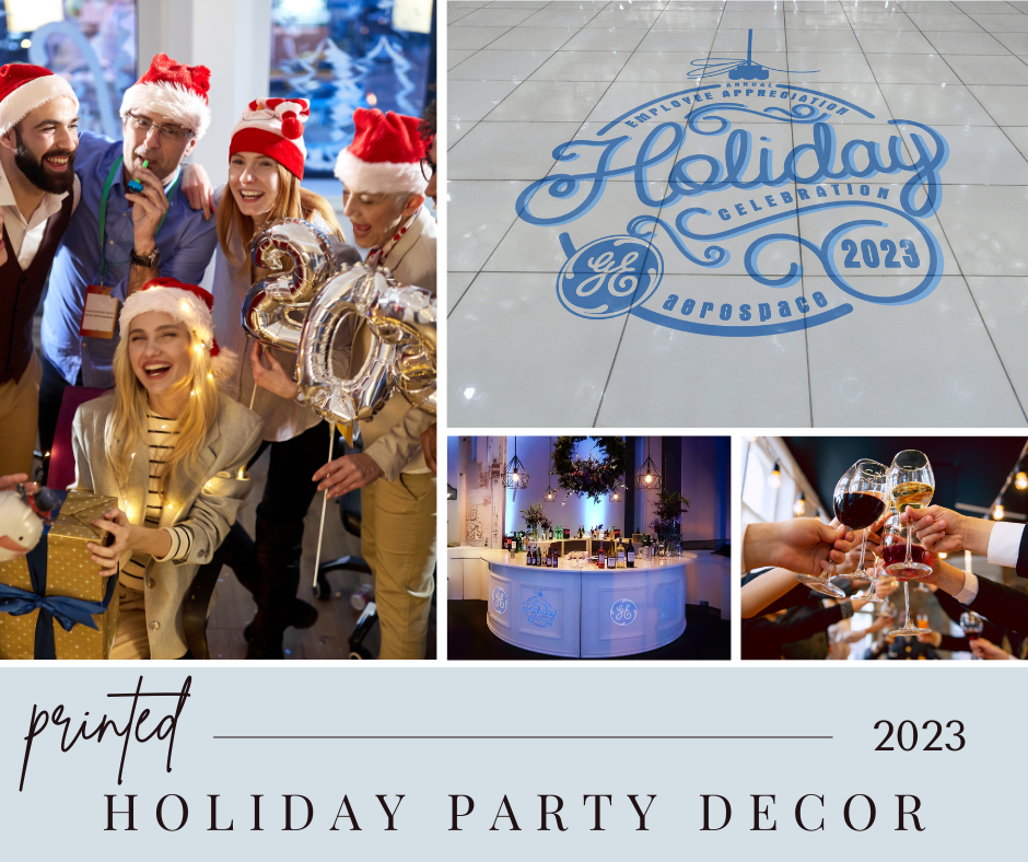 Printed Holiday Party Decor